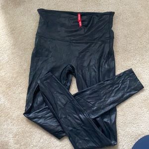 Spanx faux leather leggings